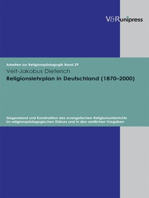 cover image of Religionslehrplan in Deutschland (1870–2000)